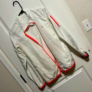 Champion Elite White Running Jacket Windbreaker